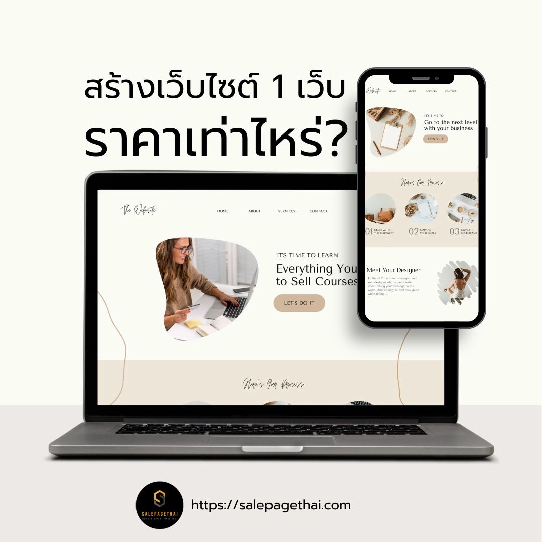 สร้างเว็บไซต์ 1 เว็บ ราคาเท่าไหร่?